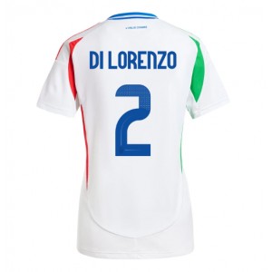 Fotbalové Dres Itálie Giovanni Di Lorenzo #2 Dámské Venkovní Oblečení ME 2024 Krátký Rukáv